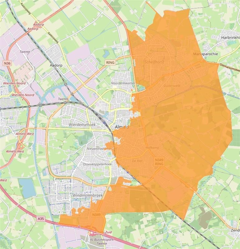 Kaart Almelo